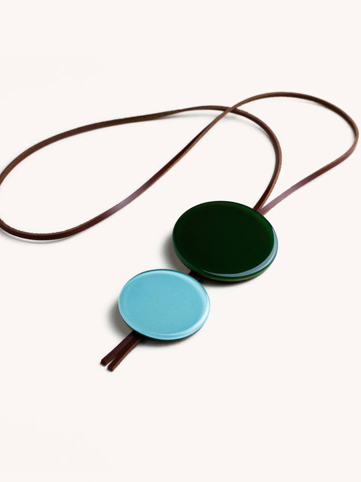 Orbe Necklace – Emerald Green for wholesale by Garda