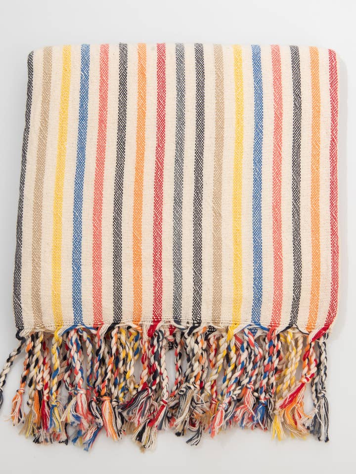 New Rainbow Linen Towel for wholesale by Eastern Woven