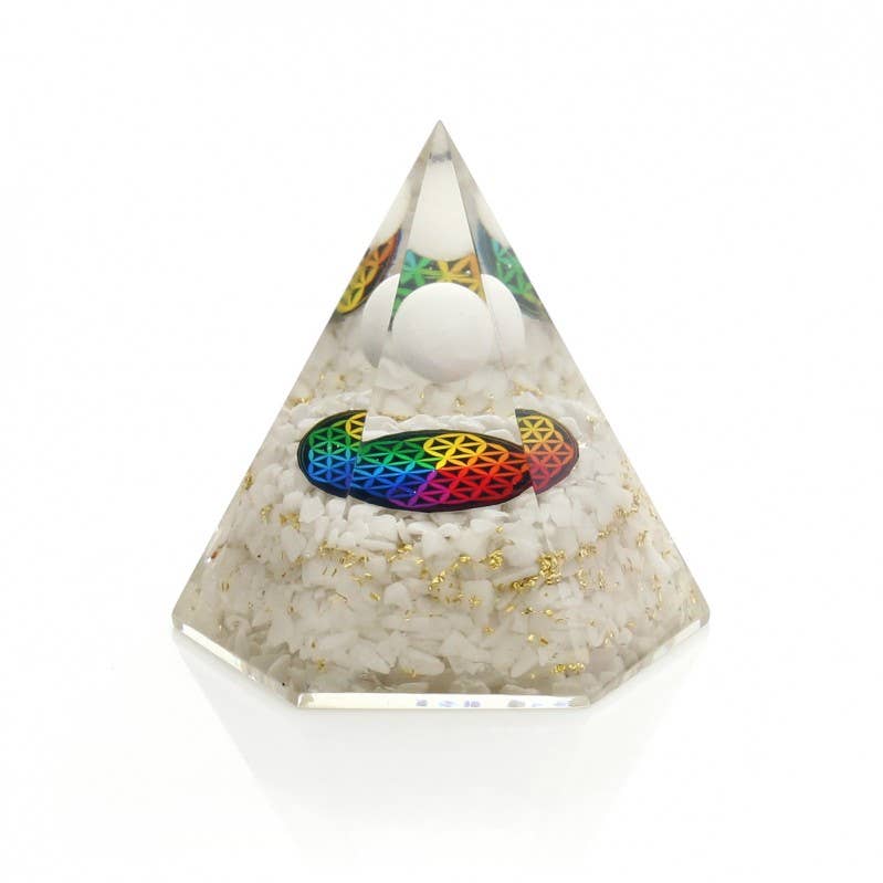 UniArt - Wholesale Spiritual Stone/Crystal - Hexagonal orgonite with sphere and natural stones4