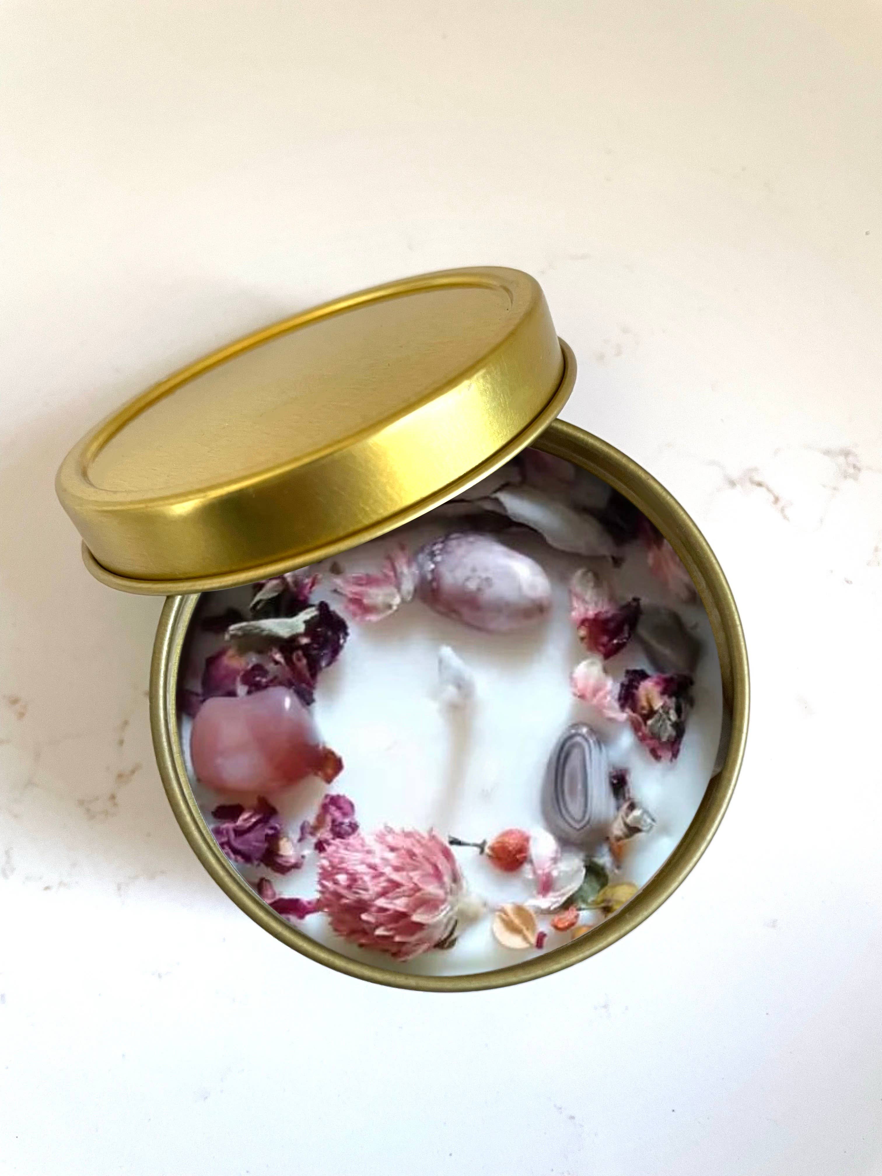 Namaste Home - Wholesale Travel Candles - Crystal Candles, Private Label or Blank, Boxed or Unboxed2