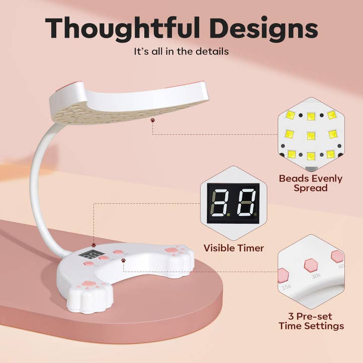 Modelones - Wholesale Nailcare Set - 48W UV Gooseneck LED Nail Lamp