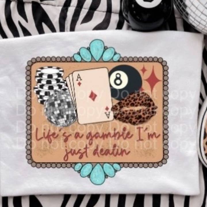 I’m just dealin tee for wholesale by Rustic Rose Western Boutique