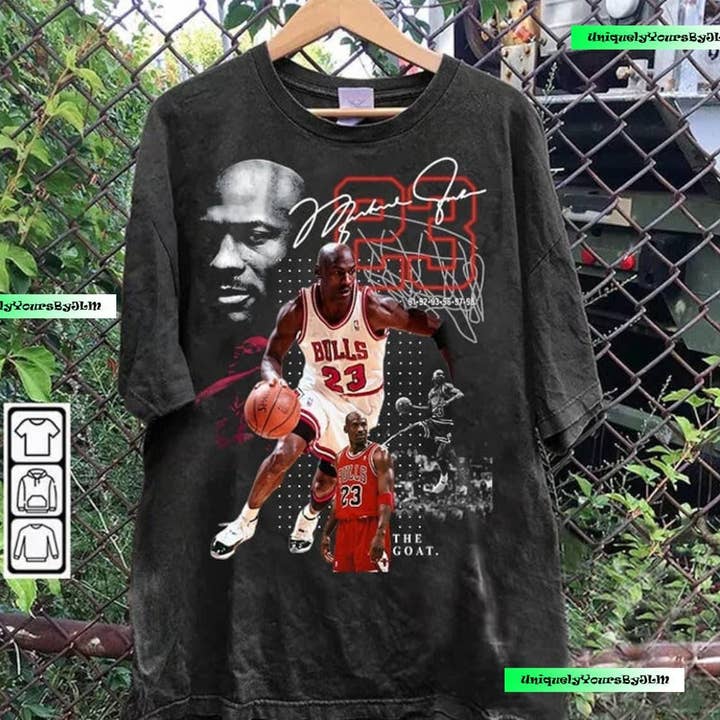 SONDO DESIGN LTD - Wholesale T-Shirt (Graphic) - Unisex - Retro American Basketball Shirt, Retro MJ 23 Graphic Shirt