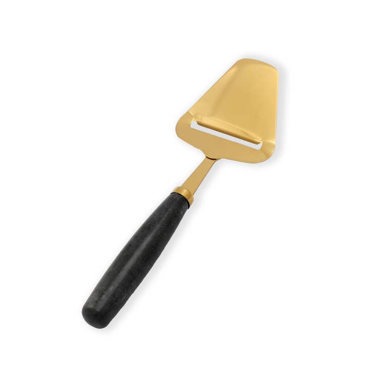 HOST AT HOME by The Bamboo Abode – wholesale Cheese spreader – Black Marble Handheld Cheese Slicer, Cheese Plane