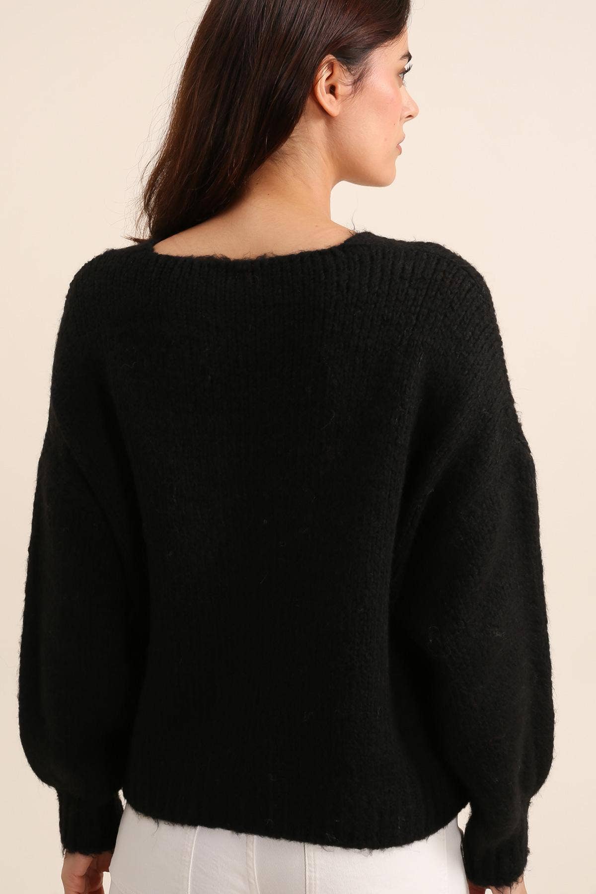 LÉA & LUC - Vente Cardigan – femme - Gilet cardigan col en V et motif fleur REF. 3077934