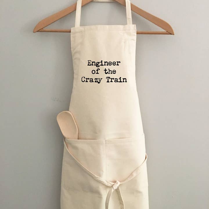 Apron - Engineer of the Crazy Train for wholesale by Things UnCommon