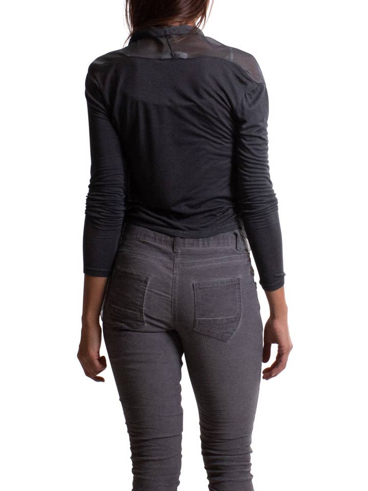 Gigi Moda - Wholesale Cardigan - Women's - Silk Front Cardigan23