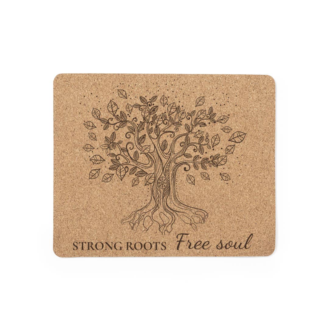 Fustik – Großhandel Mauspad – Korkmatte Starke Wurzeln, Freie Seele5