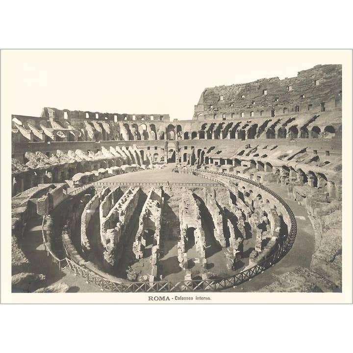 Postcard IT-336 Roman Ruins, the Coliseum for wholesale by Found Image Press