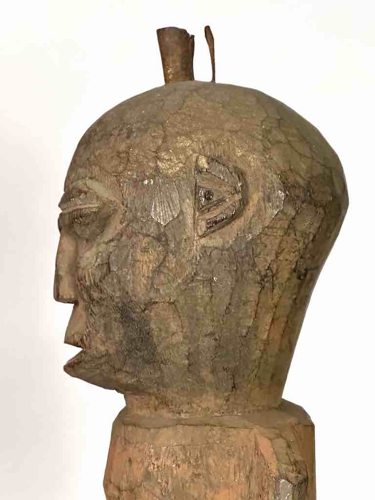 The Niger Bend - Venta al por mayor Escultura - Estatua de fetiche de fertilidad del pene articulado masculino con fuente vintage |9