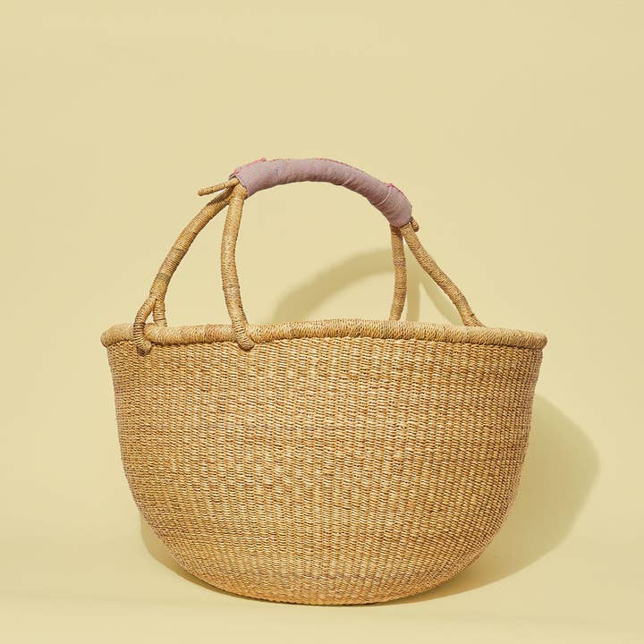 Indego Africa - Wholesale Basket - Bolga Basket Blush