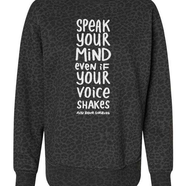 RBG Tal Dit Sind Sweatshirt - Afslappet Pasform - Ribkant for engroshandel hos Megan Lee Designs