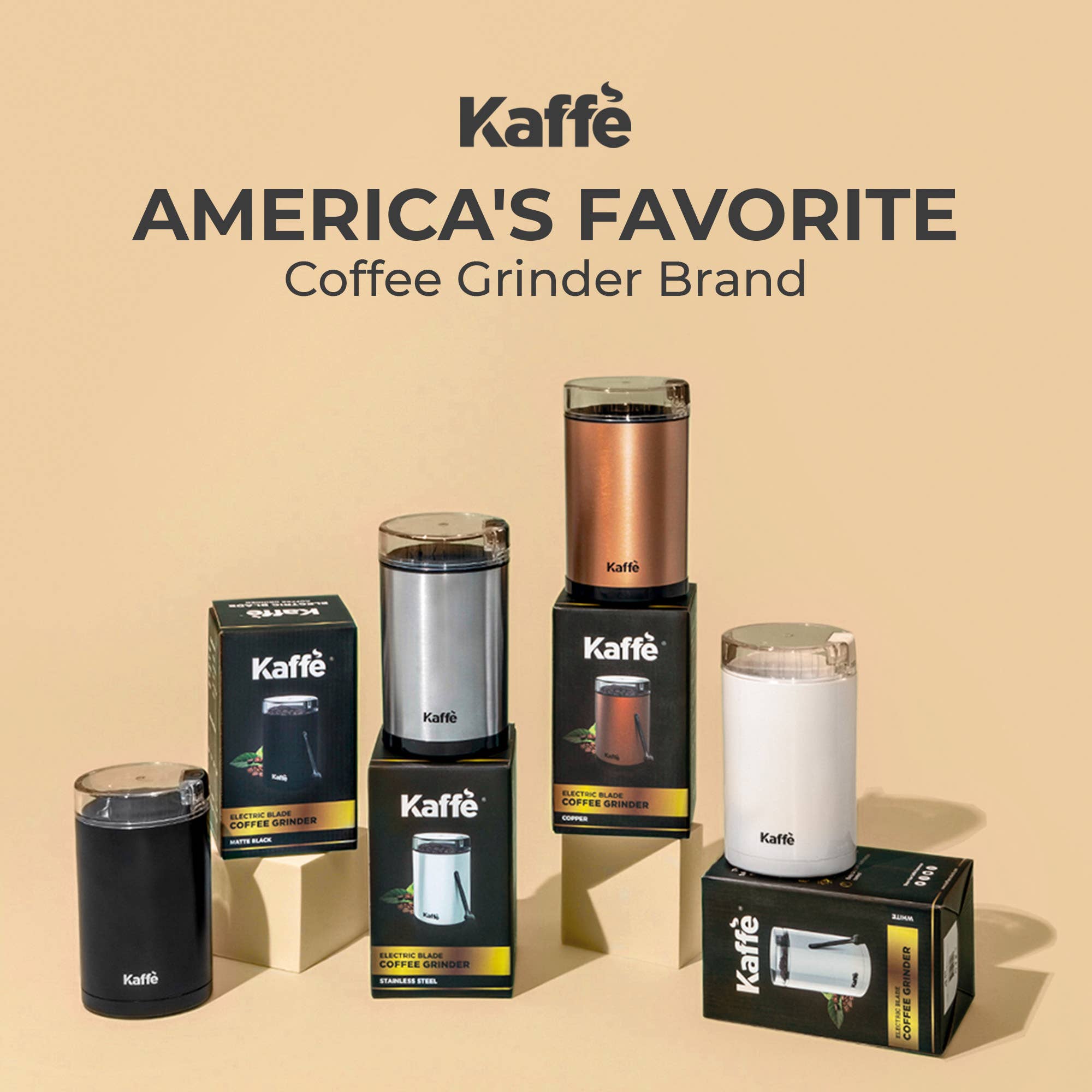 Kaffe - Wholesale Coffee Grinder - Kaffe Electric Coffee Grinder w/ Cleaning Brush - 3oz20