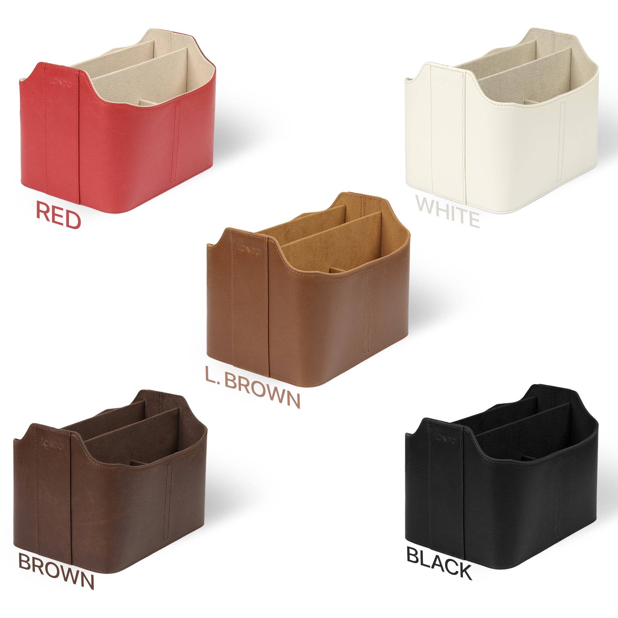 Londo - Wholesale Desk Organizer - Londo Leather Remote Control Organizer and Caddy with Tablet Slot12