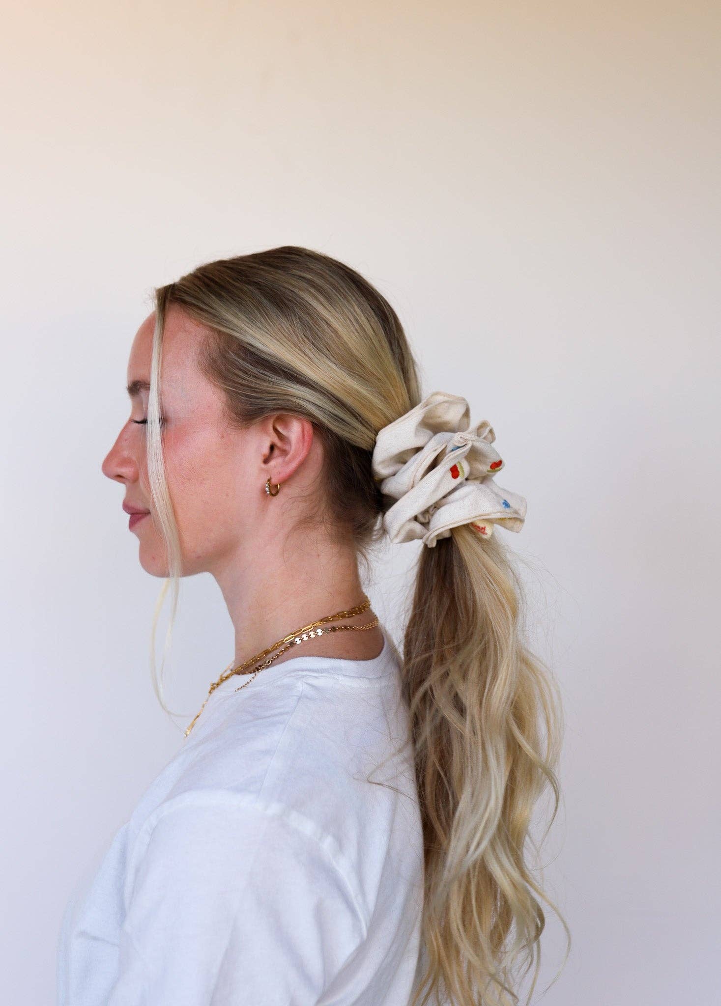 KAXI - Wholesale Scrunchie - Women's - CREAM FARMERS MARKET CORSET SCRUNCHIE9