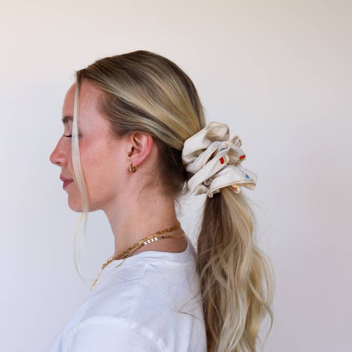 KAXI - Wholesale Scrunchie - Women's - CREAM FARMERS MARKET CORSET SCRUNCHIE9