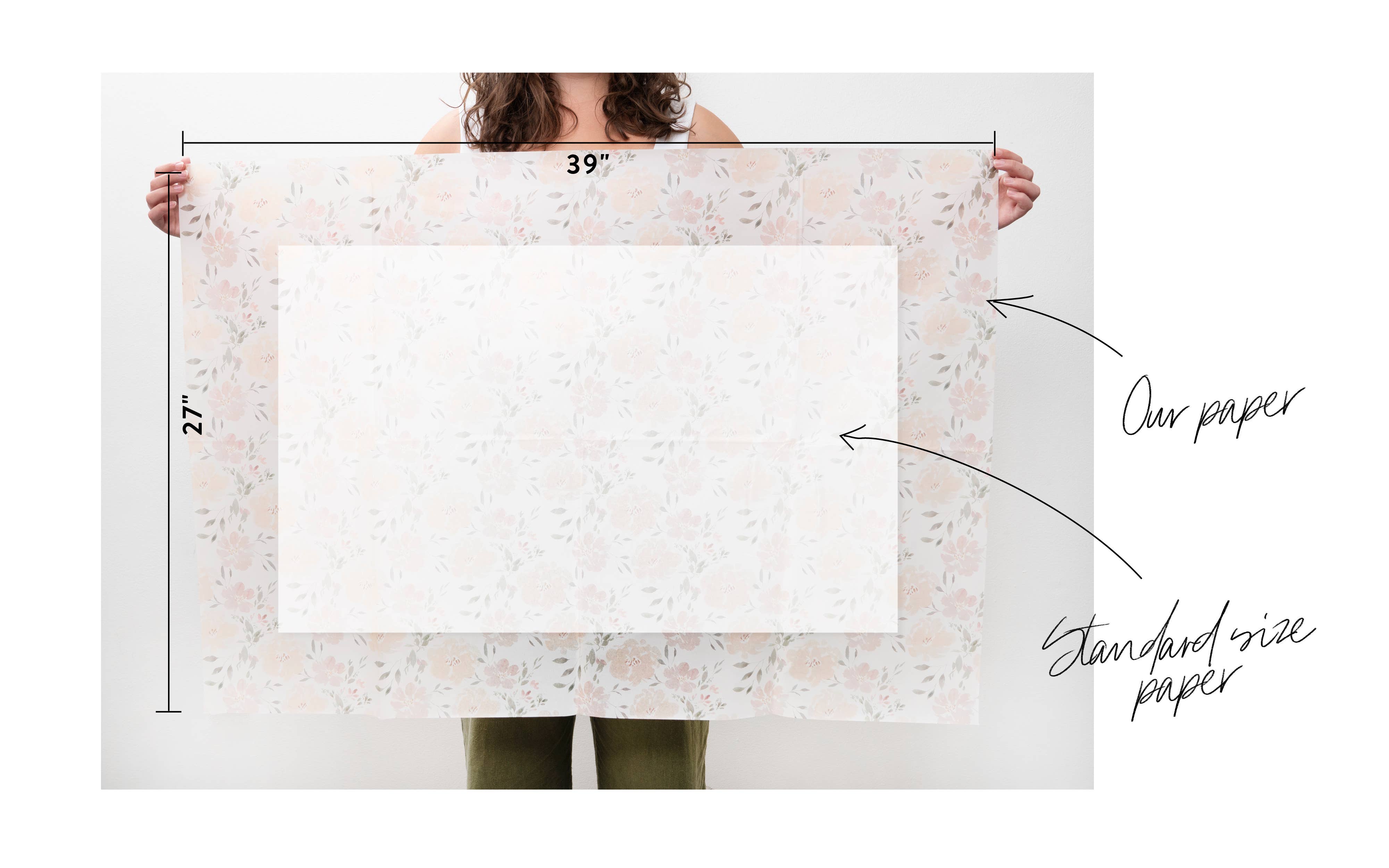 Itsy Belle Studio - Wholesale Tissue Paper - Floral Tissue Paper 28 large sheets5