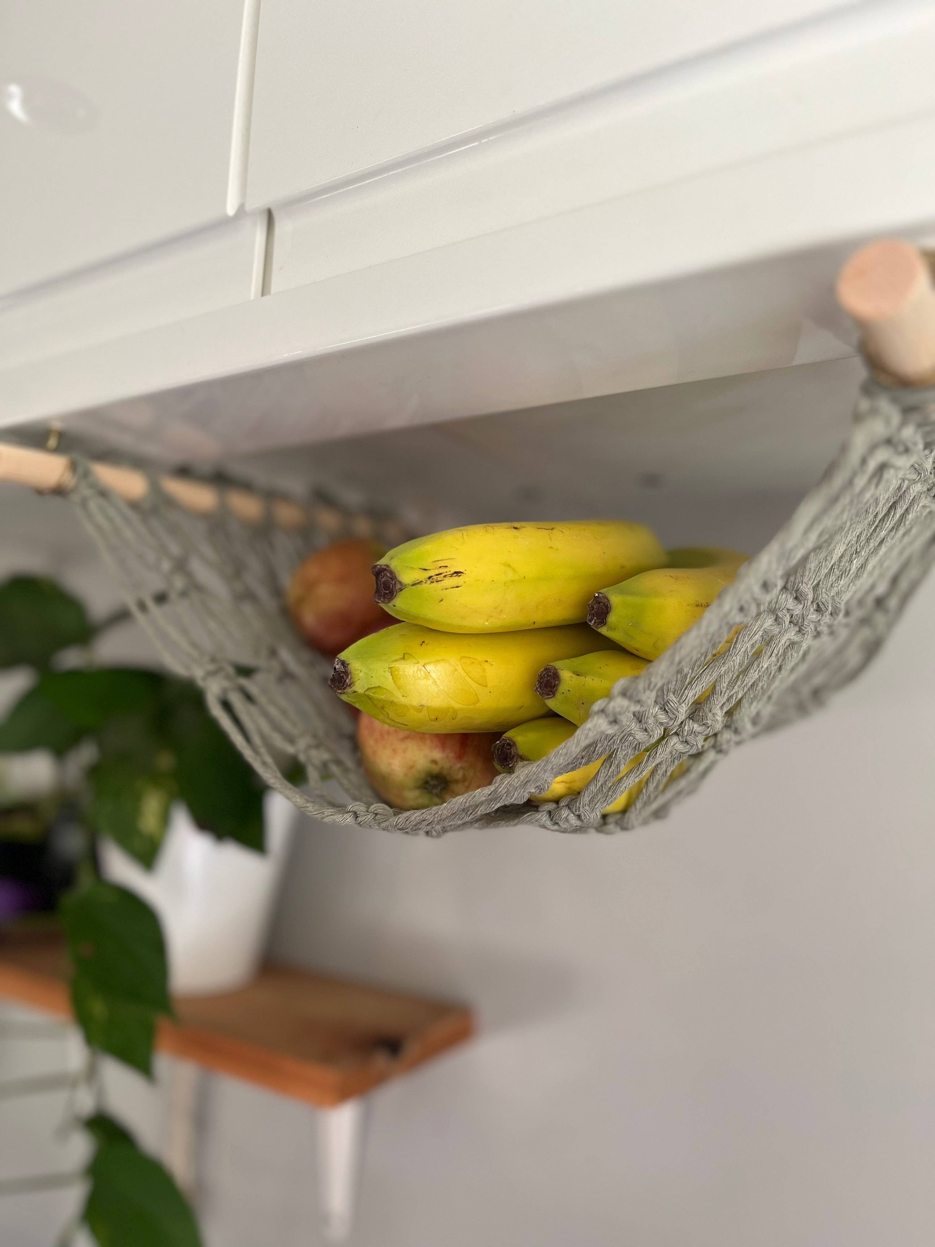 Macra-Made With Love – wholesale Kitchen storage/organiser – Macramé Fruit Hammock – Under Cabinet Hanging Storage13