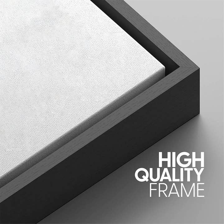 Plumnearly Prints - Wholesale Canvas Art - Bright Pink Green Landscape Painting Framed Canvas Art 347