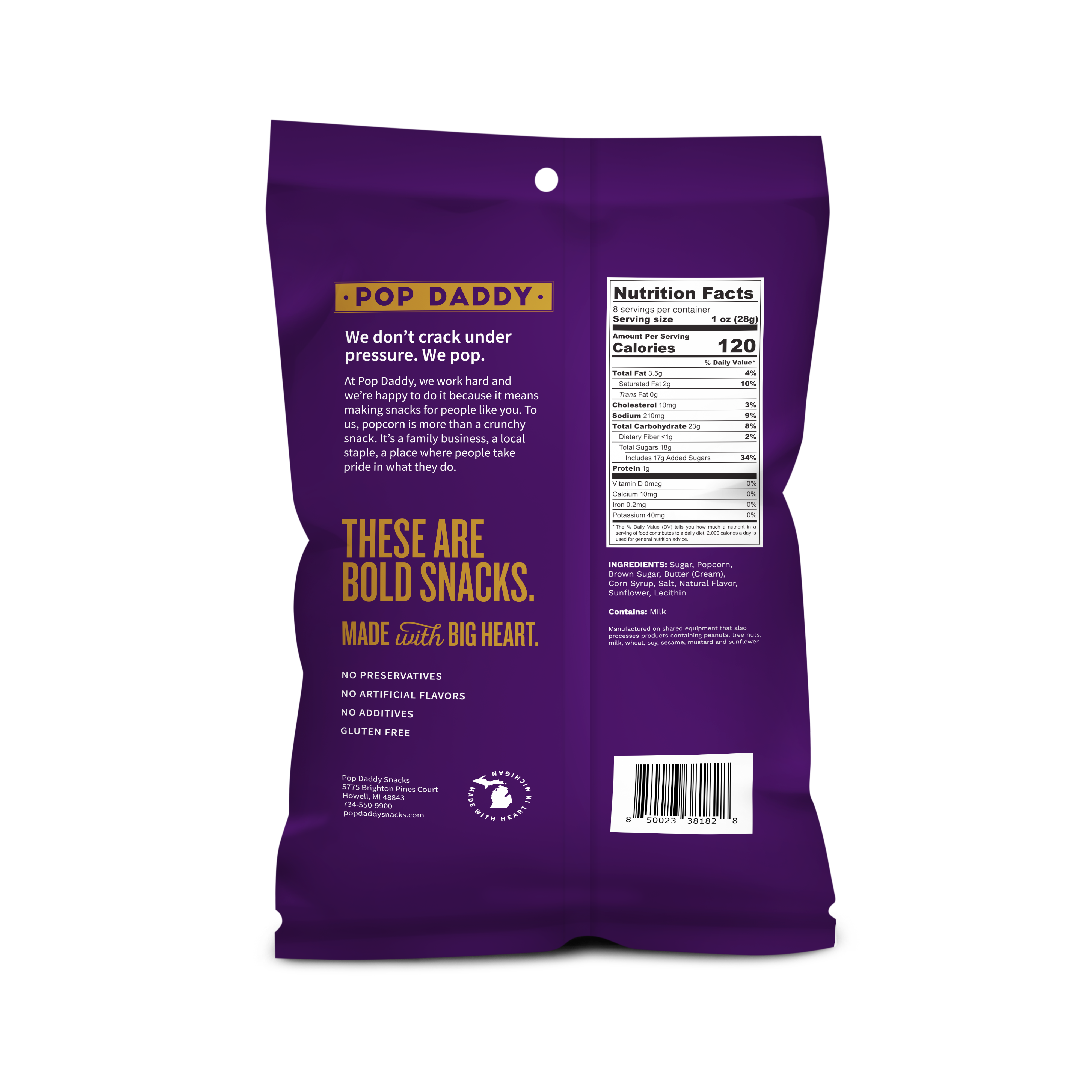 Pop Daddy Snacks - Vente Pop-corn - Pop Daddy - Maïs au beurre et caramel de qualité supérieure Family Reserve 8 oz.1