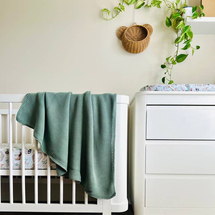 Mini & Me Cable Baby Blanket Sage and other Purchase Wholesale knit blanket pattern yarn. Free Returns & Net 60 Terms on Faire trending on Faire.