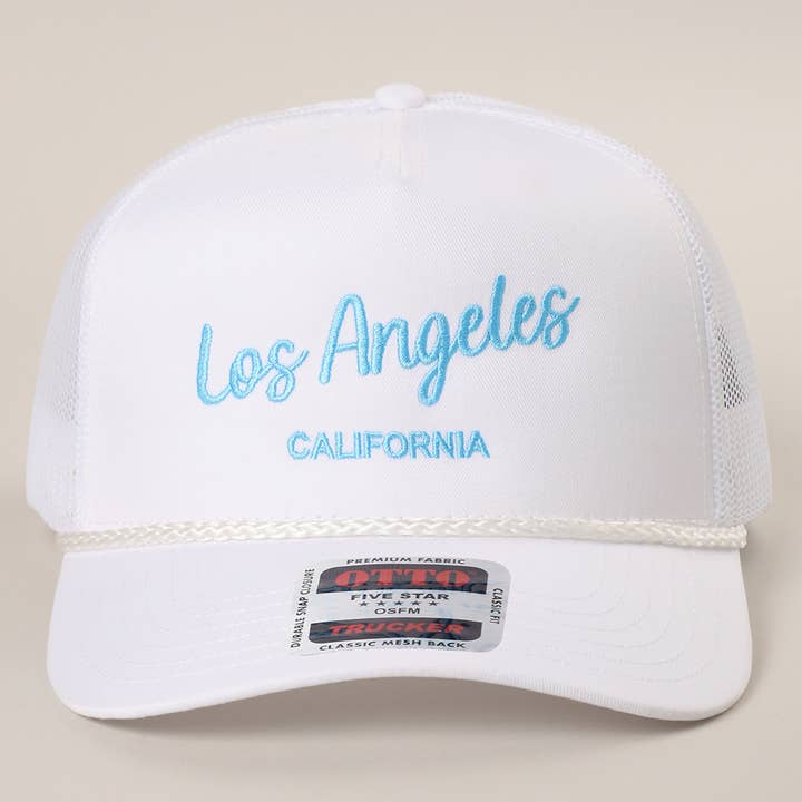 MESHBACK Custom Mesh Back Embroidered Hat-Your City & State for wholesale on Faire14