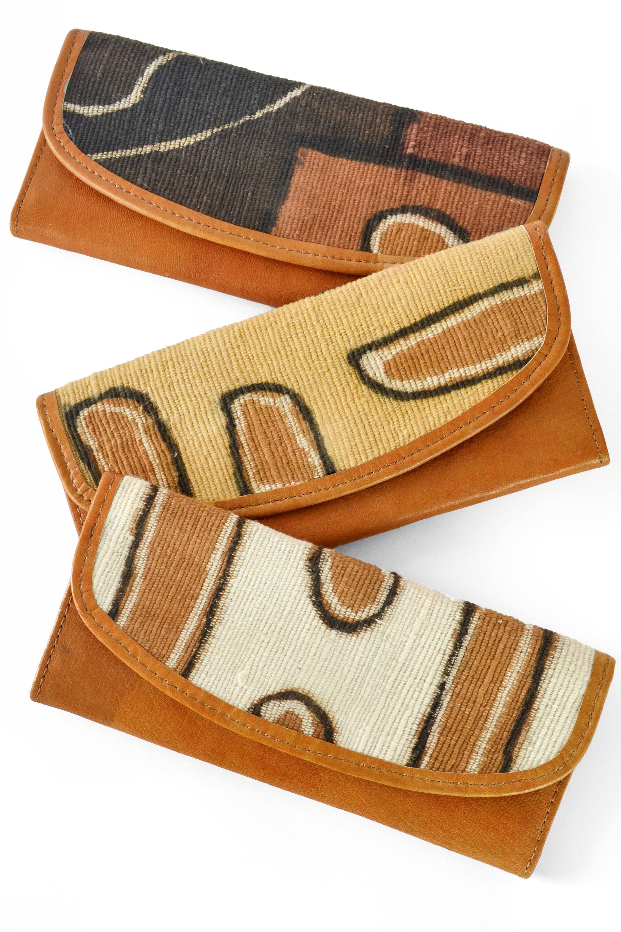 Swahili | AFRICAN MODERN - Wholesale Wallet - Women's - Brown Mudcloth & Leather Women's Wallet1
