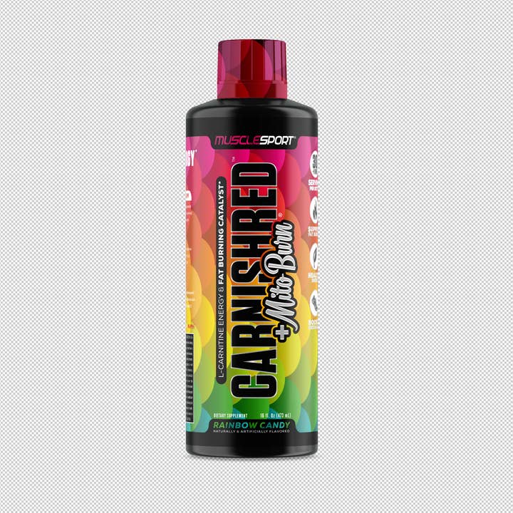 MuscleSport - Venta al por mayor Suplementos/vitaminas para beber - Líquido CarnishRed® + Mitoburn® de 16 onzas, ayuda al metabolismo sin estimular, catalizador del entrenamiento