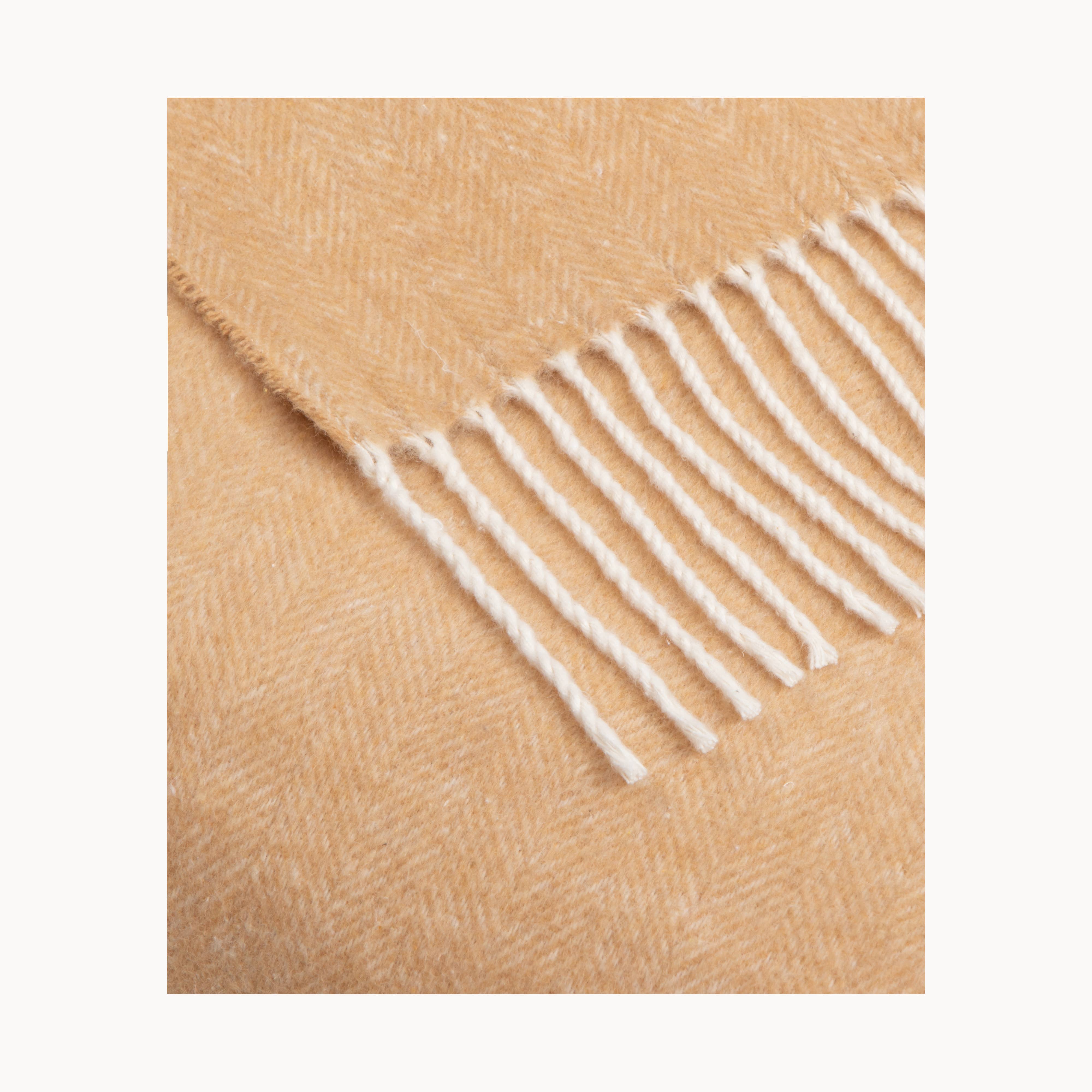 SOFIA TOSCANO - Wholesale Throw blanket - Super Soft Babele Herringbone - Plaid in Recycled Cotton10