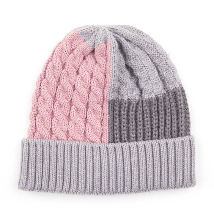 Truly Contagious - Wholesale Beanie - Women's - CC Color-Blocking Beanie ( HAT-2065 )