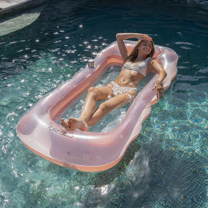 Flamingueo – wholesale Beach accessories – Wavy pink grid float8