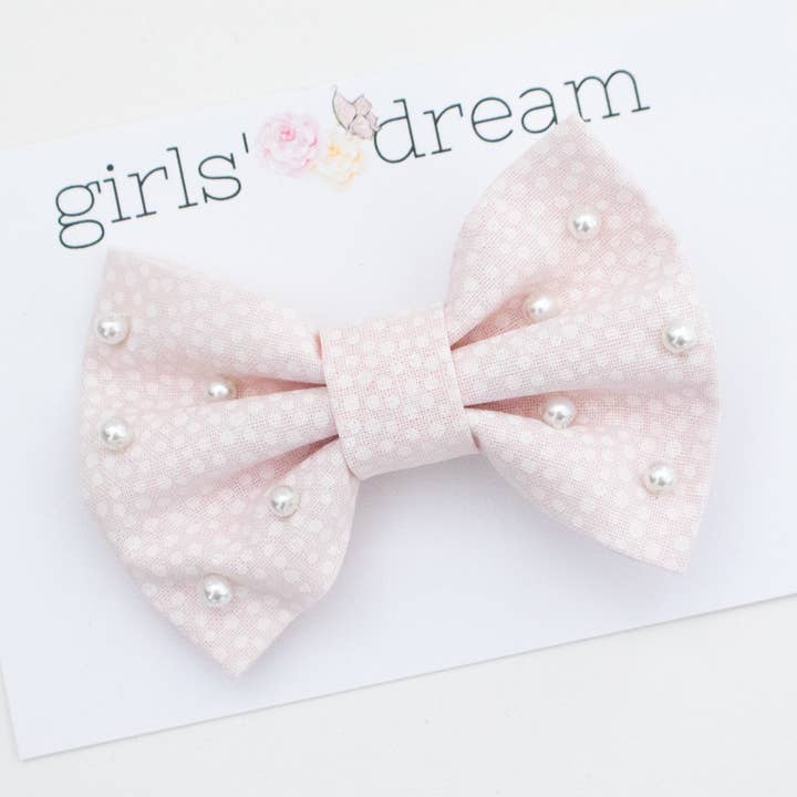 Pinza para el pelo con lazo rosa - Pinza para el pelo para niños - Pinza para el para venta al por mayor de Girls' Dream
