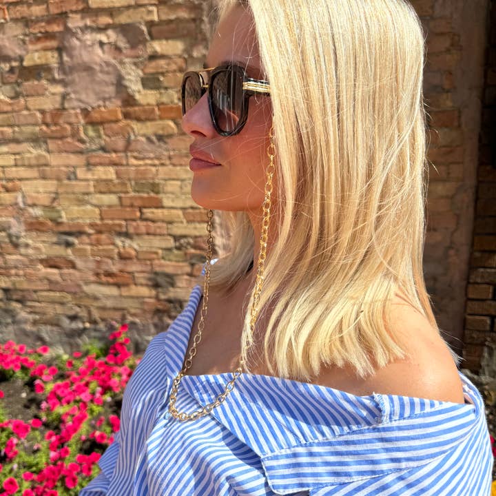 Chunky Oval Sunglass Chain for wholesale by Coco & Common