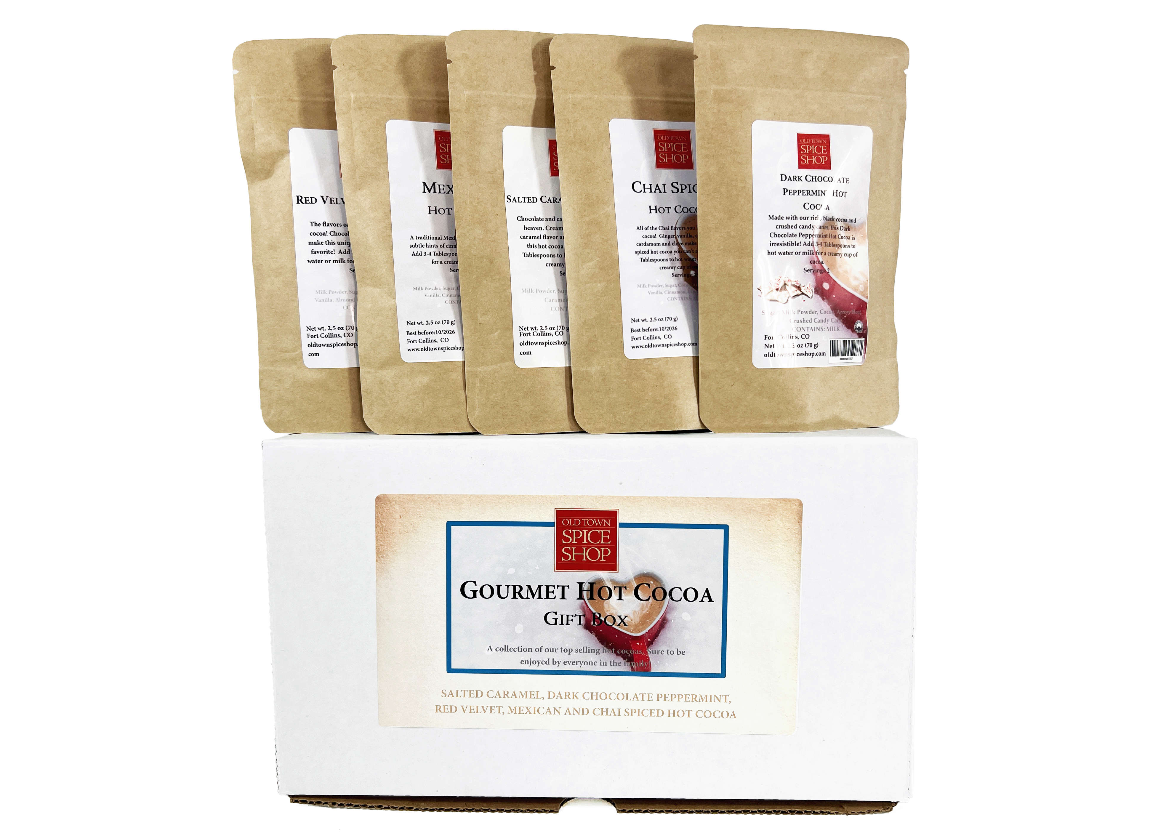 Old Town Spice Shop - Wholesale Hot Cocoa Mix/Kit - Gourmet Hot Cocoa Sampler Gift Box, Hot Chocolate Set2