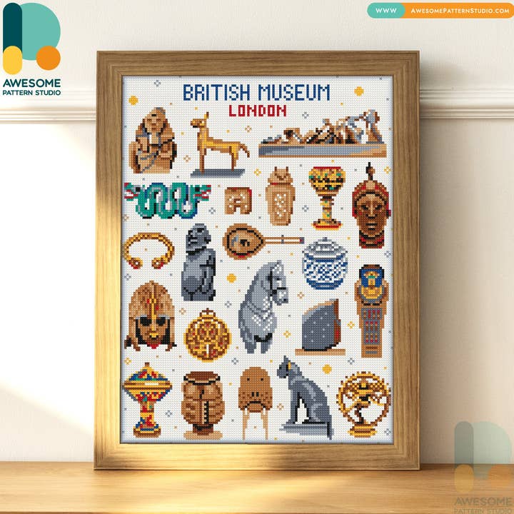 Museo Británico de Londres DS3175, Pintura de Diamante - 120x162 para venta al por mayor de Awesome Pattern Studio