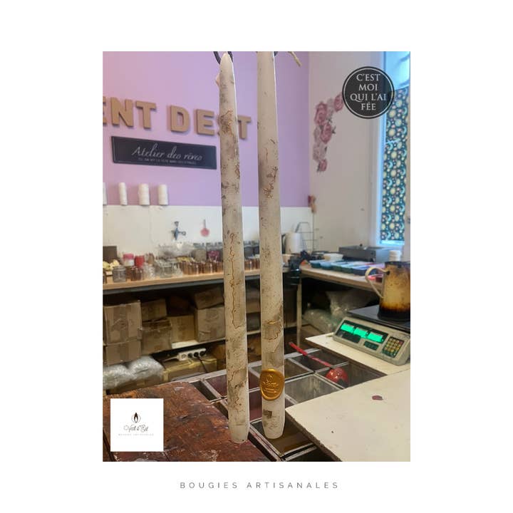 Bougies Vent d'Est - Wholesale Tapered Candle/Candlestick - Gold, Silver, and Trendy 2025 Colored Taper Candles3