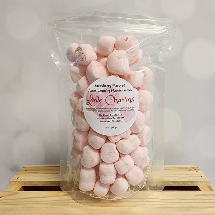 The Boozy Blonde - Vendita all'ingrosso Marshmallow - Marshmallow secchi a forma di cuore per San Valentino