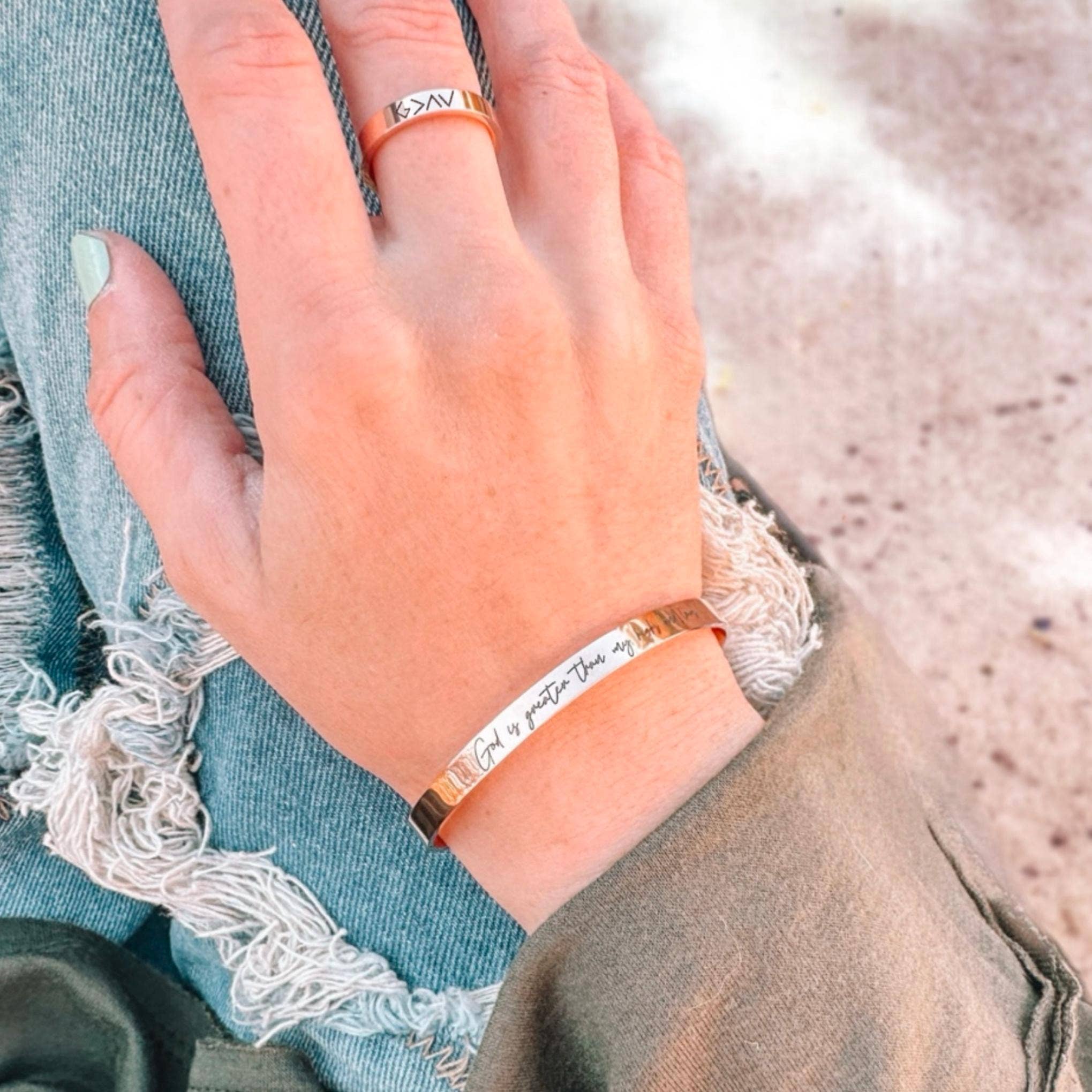 Avy + Tay - Wholesale Band/Stacked Ring - SEMICOLON RING3