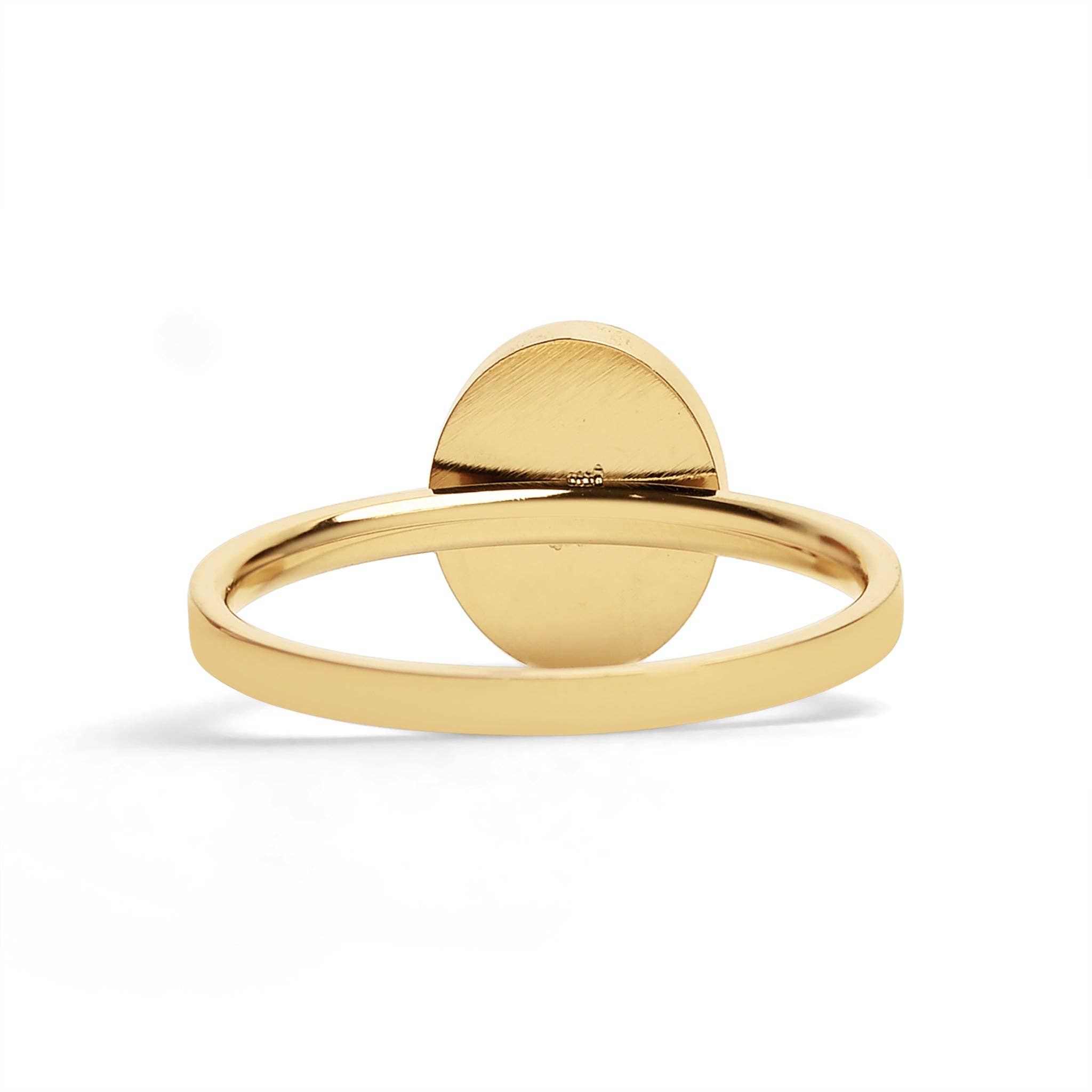 WJW – wholesale Single stone/solitaire ring – 18K Gold PVD Stainless Steel Mood Ring 2