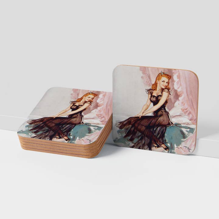 COASTER (Pack of 10): 'Night Shift'. ML0054 for wholesale by Memory Lane