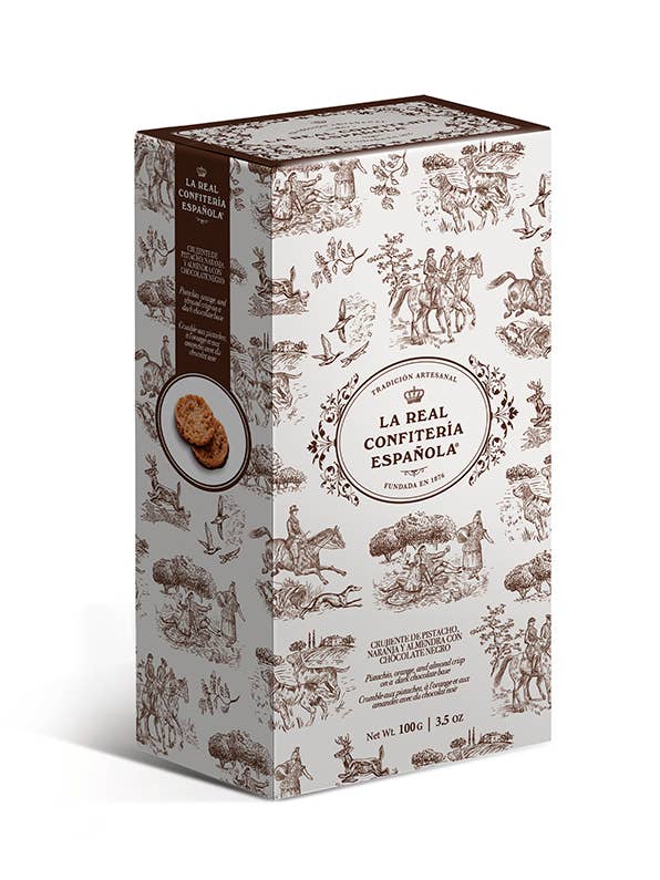 Dehesa ask (apelsin, pistage och mörk chokladpralin) för wholesale av LA REAL CONFITERIA