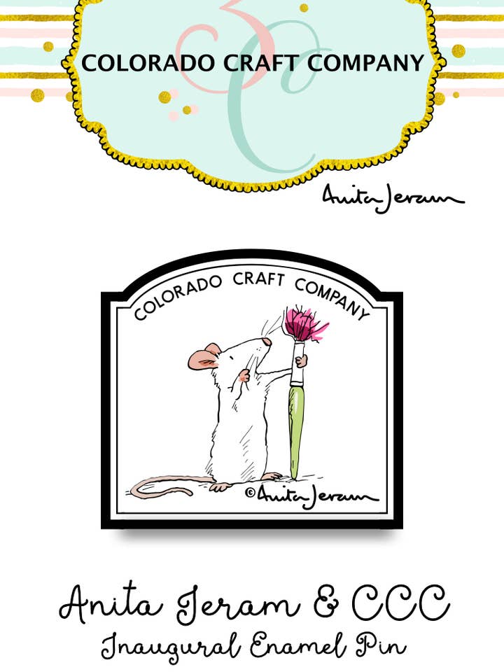 AJ370-P Anita Jeram ~ CCC AJ Emalj Pin för wholesale av Colorado Craft Company
