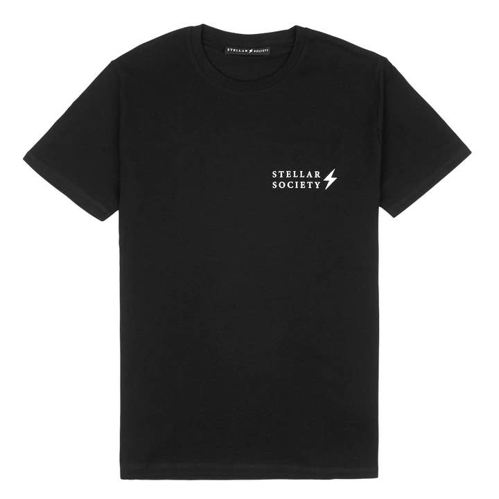 T-shirt classica - Nera per la vendita all'ingrosso da parte di Stellar Society