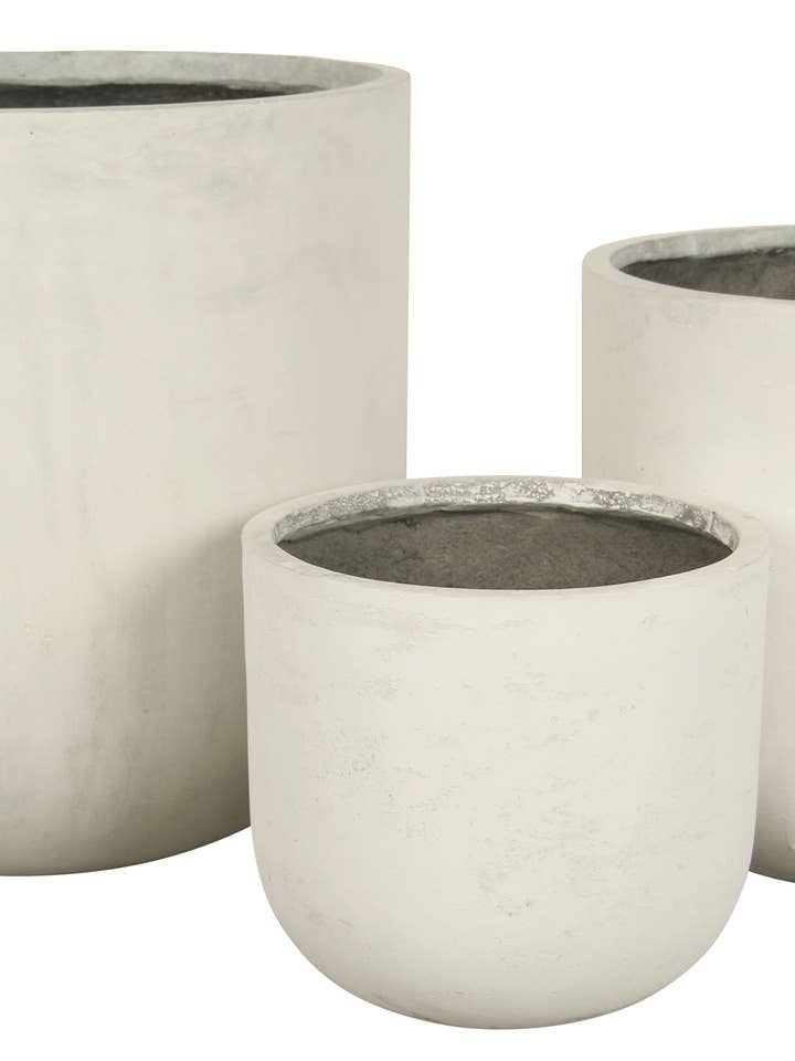 Soma White Planter Set of 3 for wholesale by The Farmer's Daughter