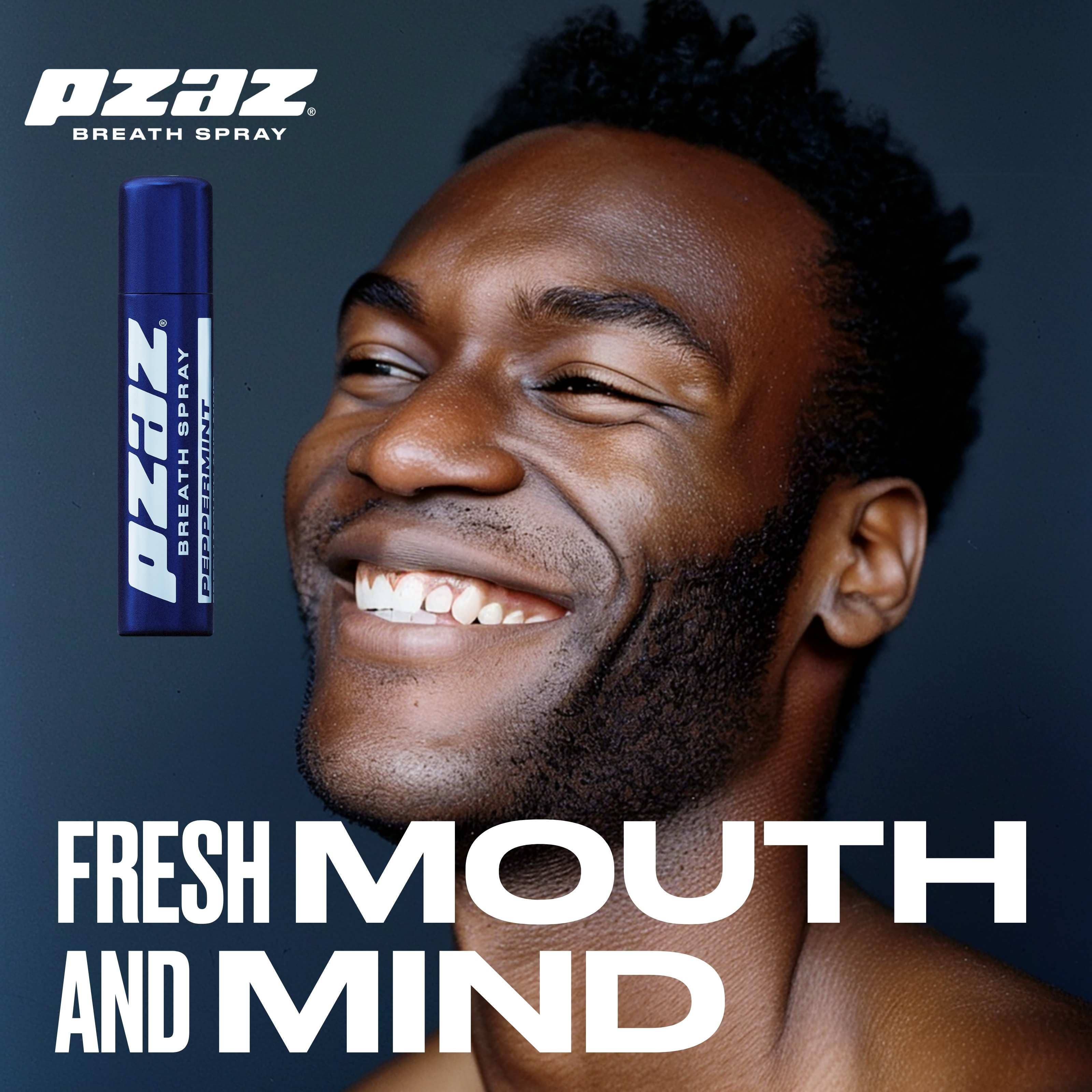 Pzaz® Breath Spray | Fresh Mouth & Mind - Wholesale Oral Care Set - Pzaz Breath Spray - Peppermint - Caffeine Micro-dose6