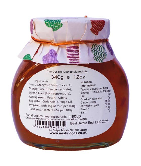 Mrs Bridges - Wholesale Preserves - The Original Dundee Orange Marmalade3