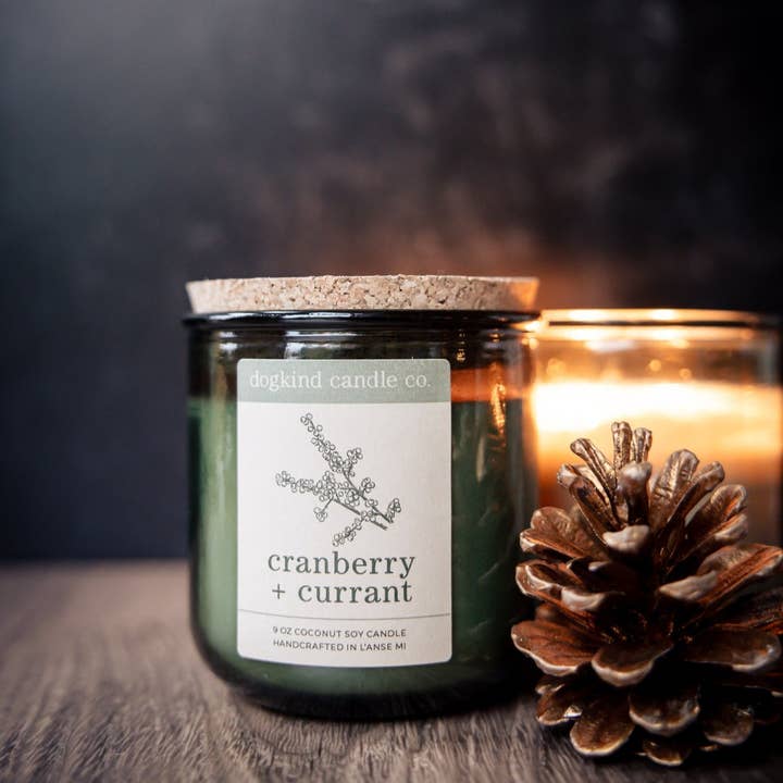Dogkind Candle Co - Wholesale Jar/Filled Candle - Cranberry + Currant1