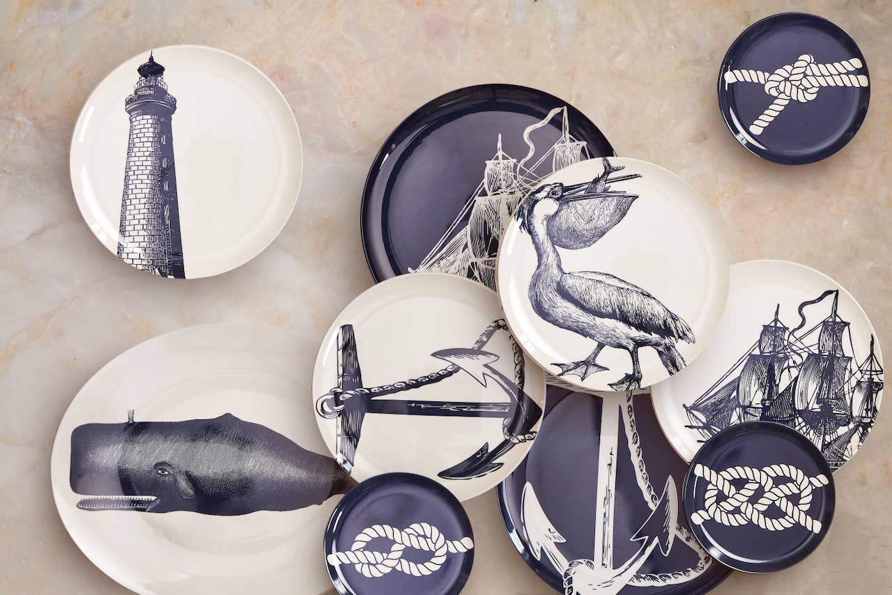 THOMASPAUL - Wholesale Decorative Tray - Scrimshaw Oval Whale Tray4