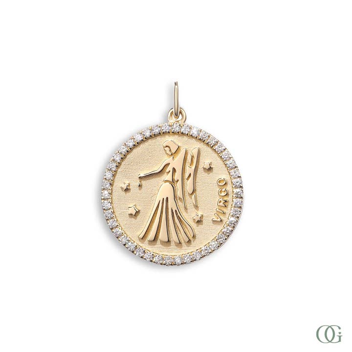 Moneda de Diamante Zodiaco Virgo para venta al por mayor de Orchid Gems Fine Jewelry