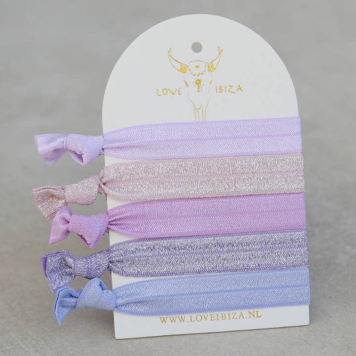 Elastici Ibiza Sfumature di viola per la vendita all'ingrosso da parte di Love Ibiza